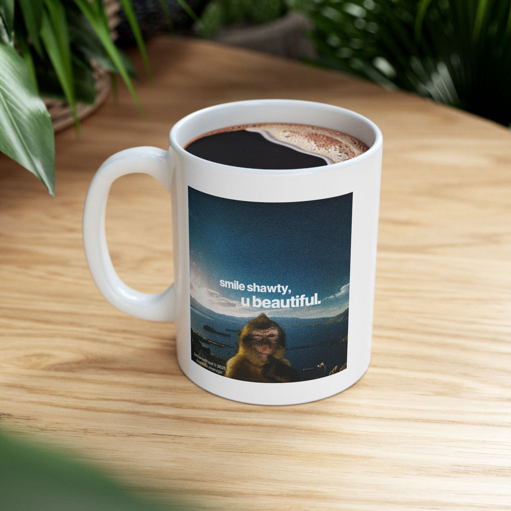 SMILE SHAWTY MONKEY MUG