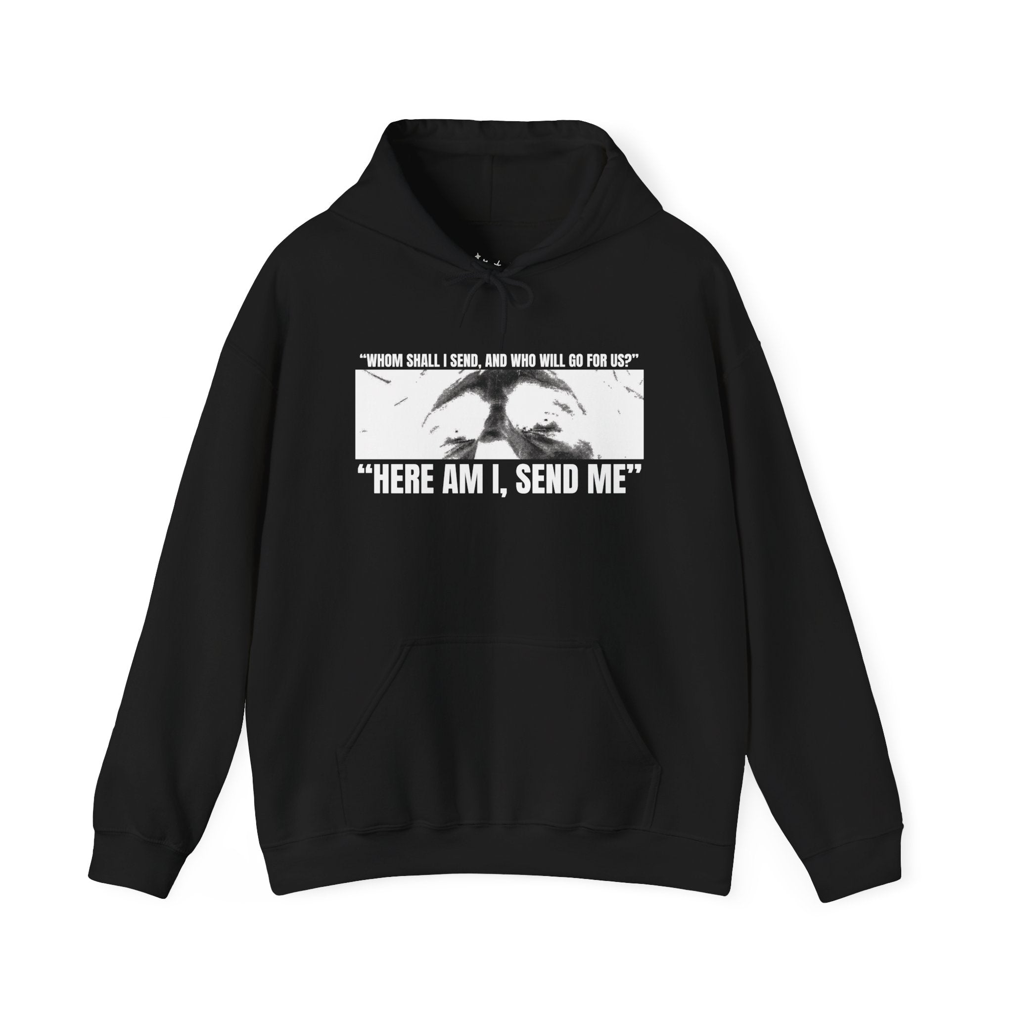 "Here Am I, Send Me Tee" Isaiah 6:8 Graphic Hoodie