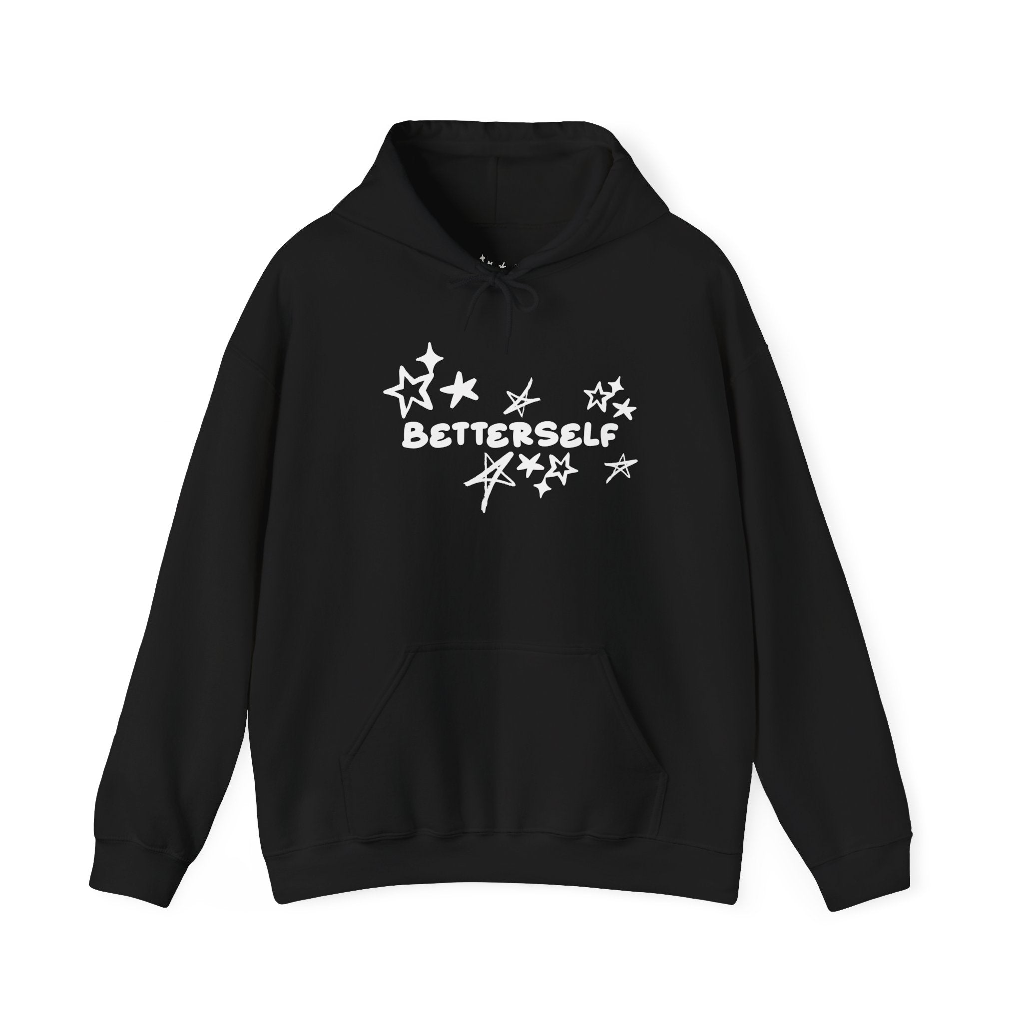 betterself star logo "I'm weird" monkey graphic hoodie