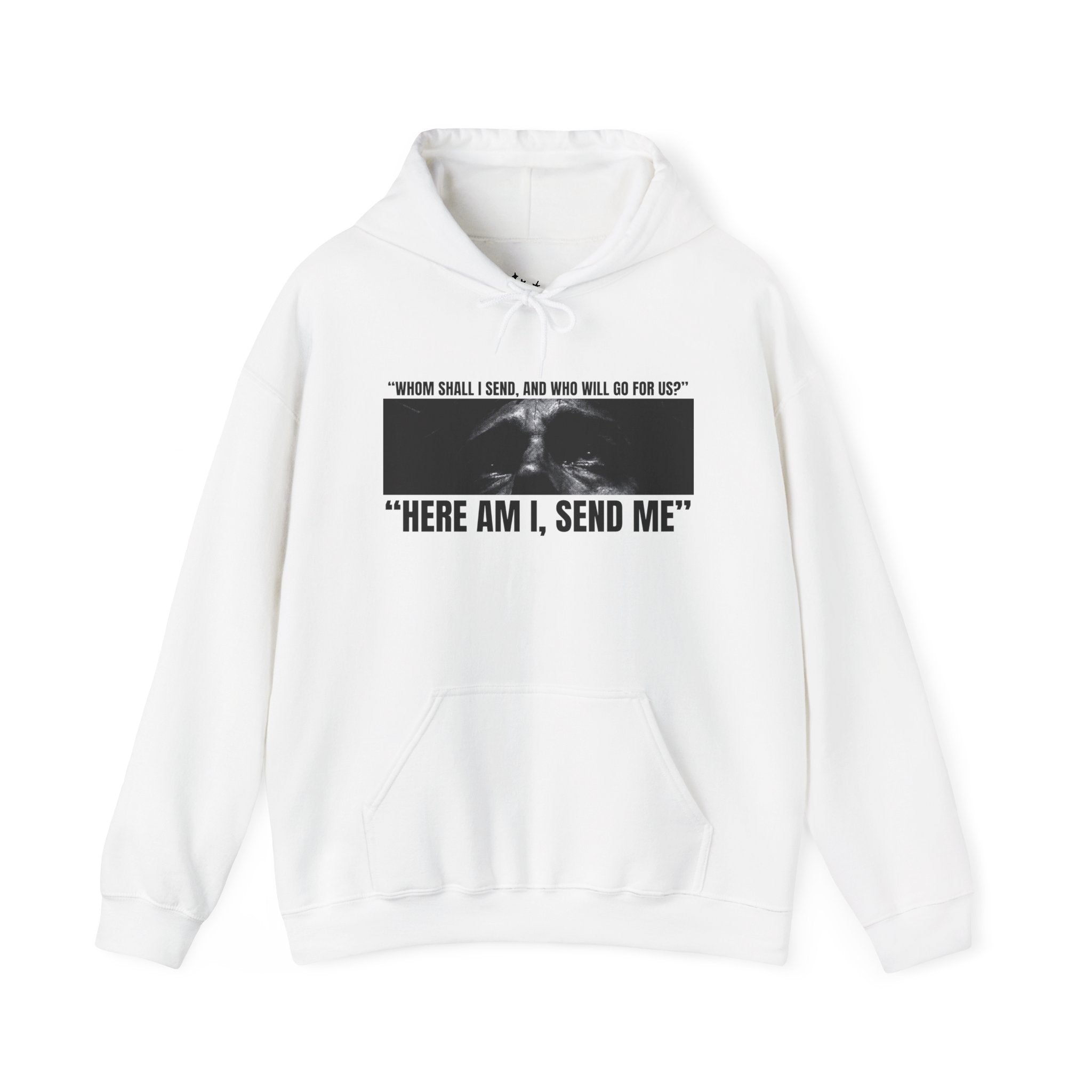 "Here Am I, Send Me Tee" Isaiah 6:8 Graphic Hoodie