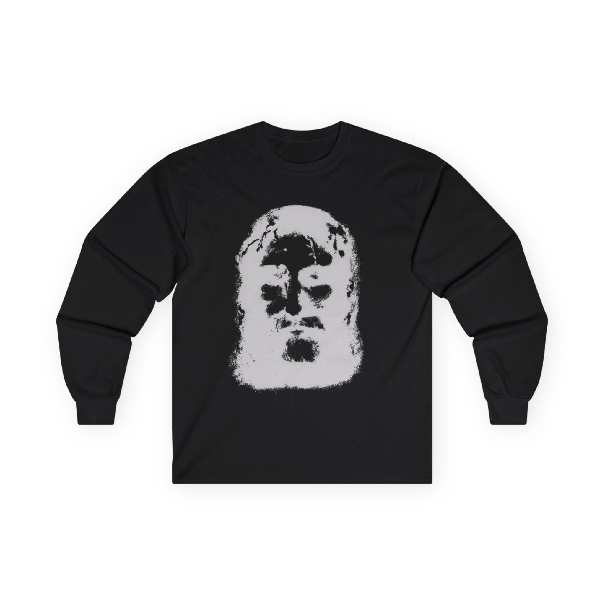 Jesus Face Graphic Long-Sleeve Tee